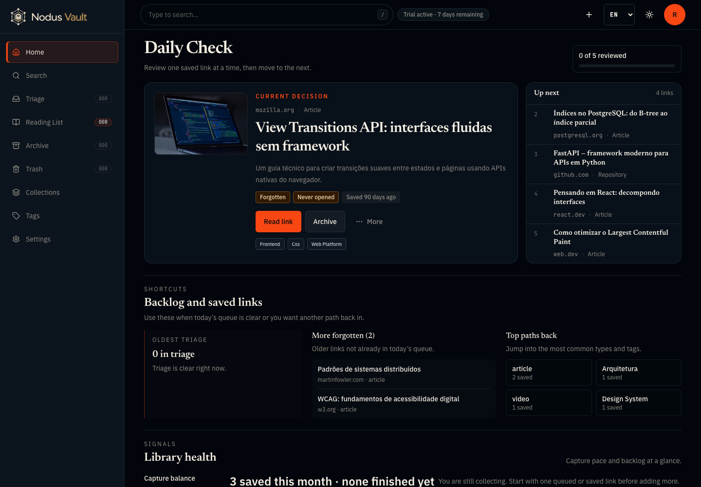 Nodus Vault screenshot